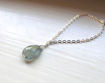Aquamarine necklace | Etsy