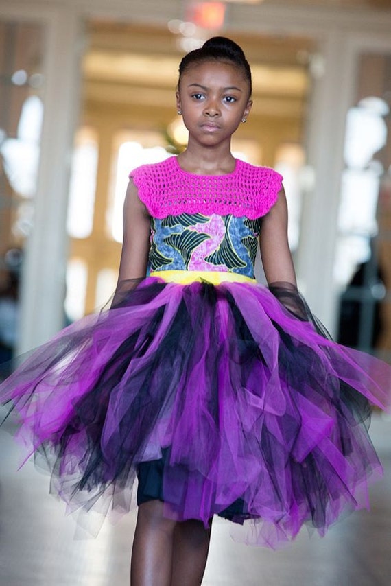 African print tutu dresses