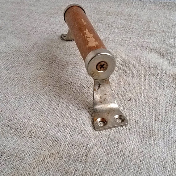 Vintage wooden door handle Retro door knob Interior doors