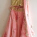 Babyhug Woven Short Sleeves Brocade Pattu Pavada Lehenga Choli & Dupatta Set- Red & Navy