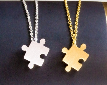 Double puzzle necklace