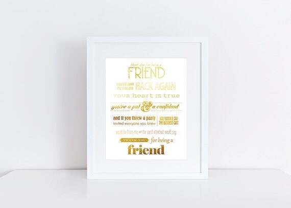 Golden Girls Thank You for Being a Friend by MollyBurchDesigns