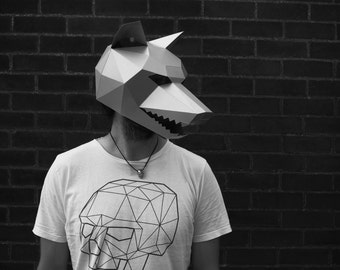 Wolf Mask - Make your own with this simple PDF Download