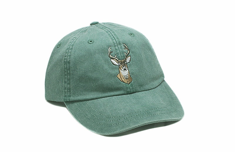 Deer embroidered hat baseball cap wildlife hat buck cap