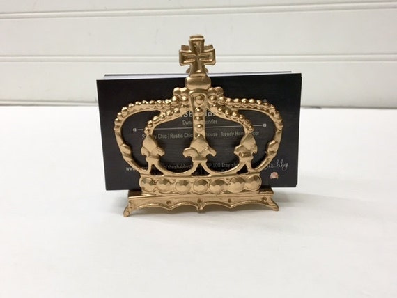 Crown Business Card Holder Gold Crown Princess Business Card