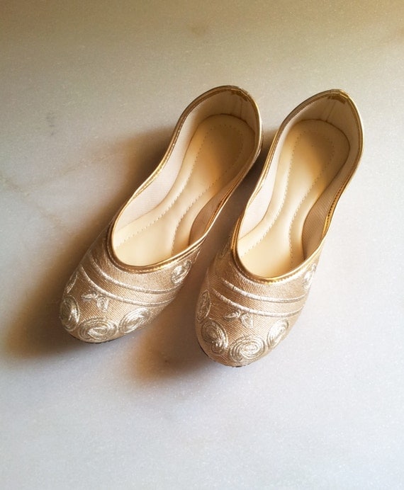 30% off Pre CHRISTMAS sale Champagne Flats/Gold Flats/US Size