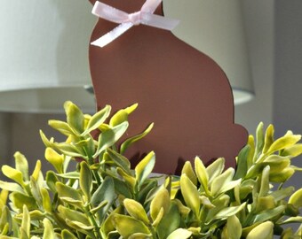 Chocolate Bunny Laser Cut Wood for Craft Projects, DYI, Easter Decorations, Unfinished, Cute Easter, by LiahonaLaser on Etsy