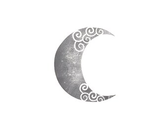 Crescent Moon Rubber Stamp | 012066