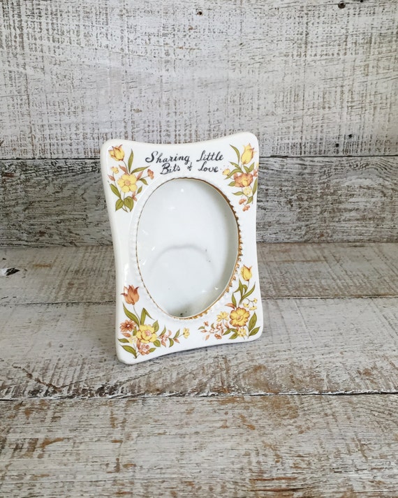Frame Vintage Ceramic Frame Small Ceramic Floral Picture Frame
