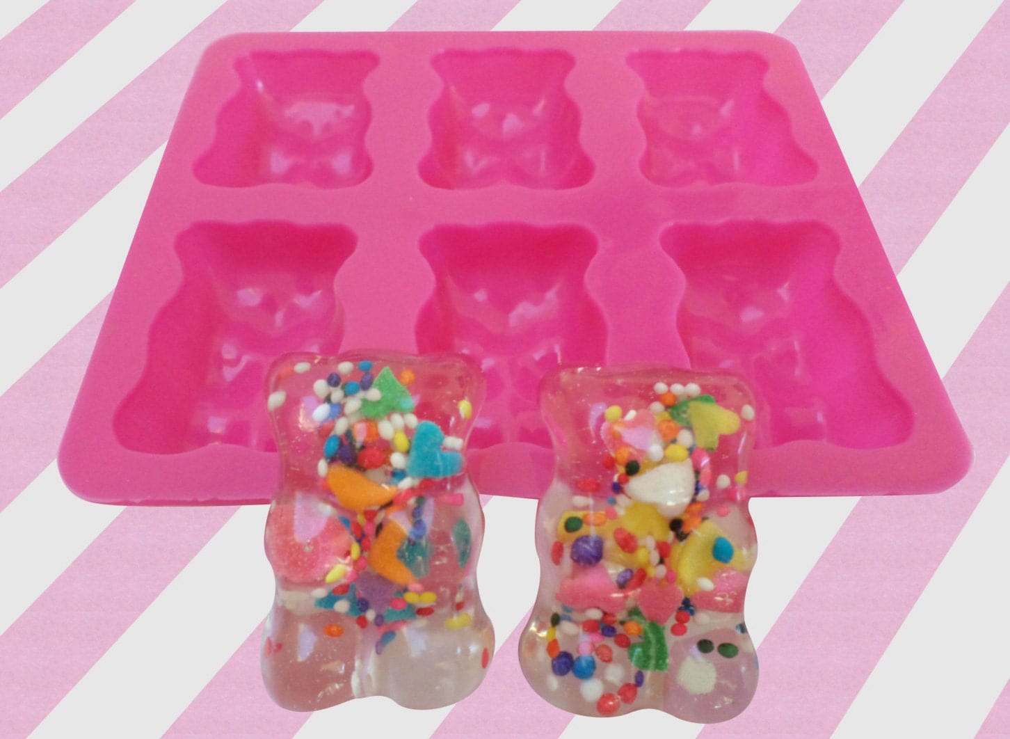 Giant Silicone Gummy Bear Molds for Resin Clay or Soap