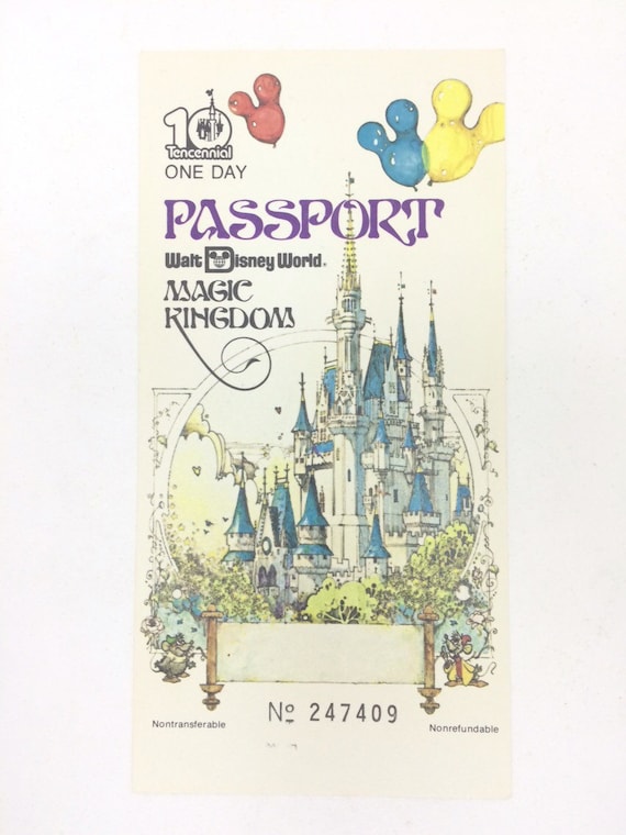 Walt Disney World 1 Day Ticket Valid Magic Kingdom Center