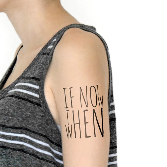Temporary Tattoo Quote Tattoo Large Tattoo NO. D08