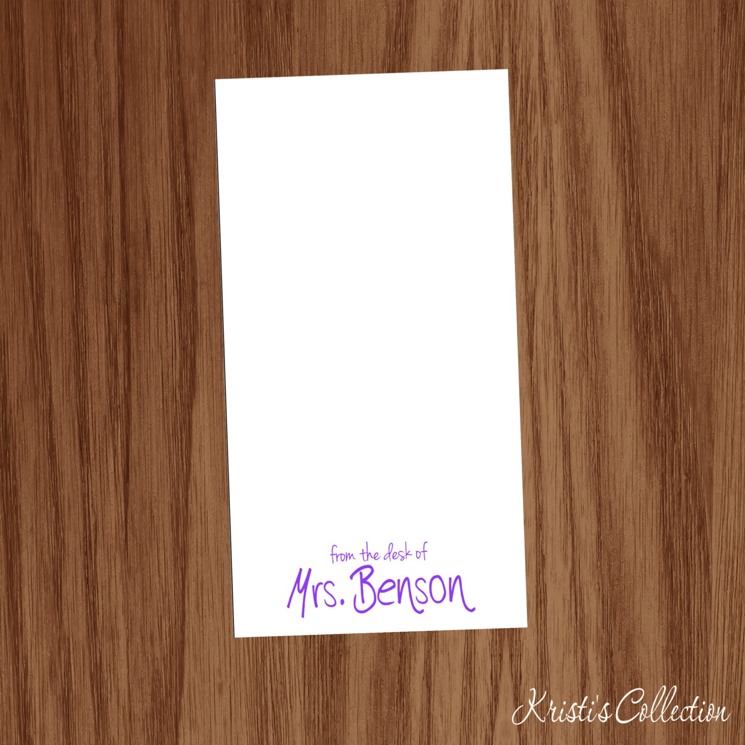Personalized From the Desk of Notepad Great gift for