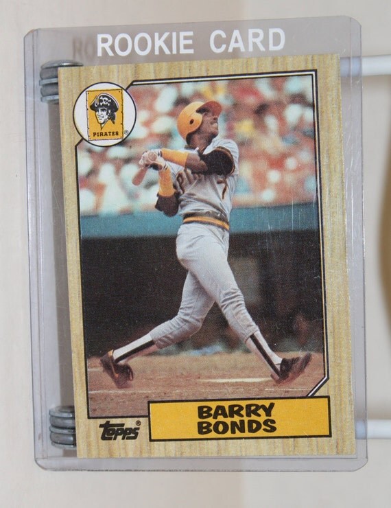 Barry Bonds 1987 Topps Rookie Baseball Card Pirates