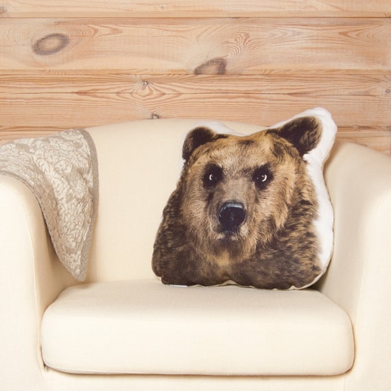 bear head pillow