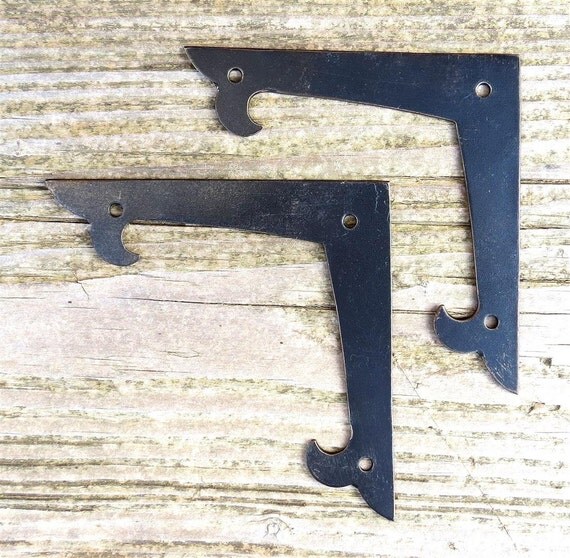 2 Decor 4 Flat Corner Plates Door Picture Frame Brace