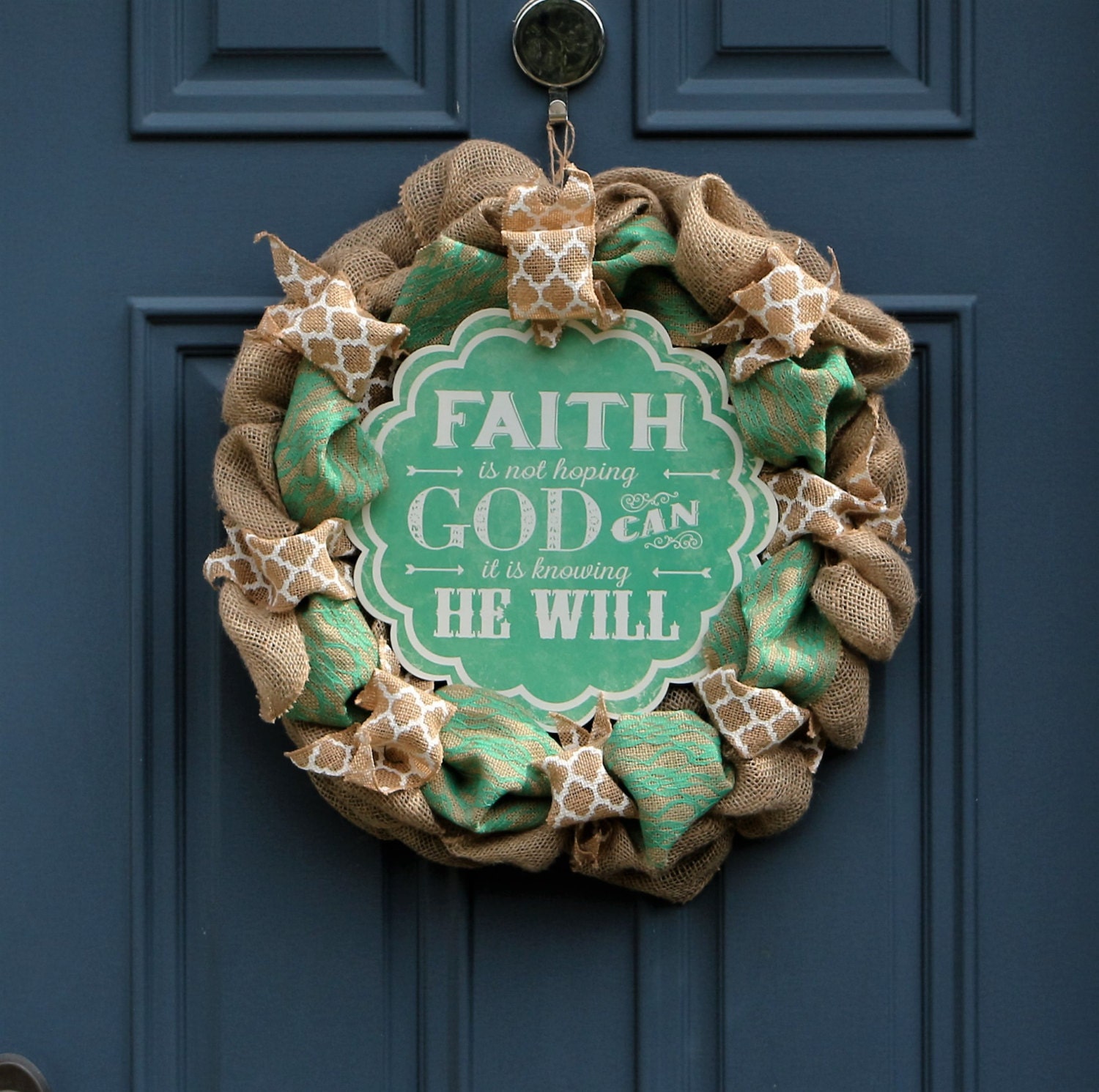 Inspirational Wreath Inspirational Quote by WreathObsessed