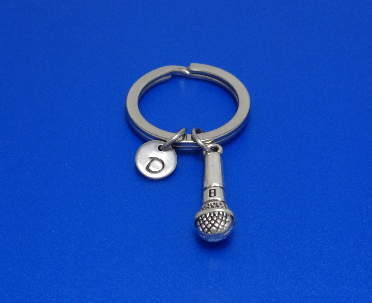 Microphone Keychain Singer Keychain Mic Keychain by OhsomeGifts