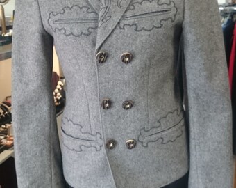Vintage Austrian Trachtenmode Loden Blazer