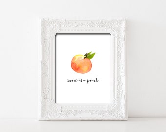 Unique peach  kitchen  decor  related items Etsy