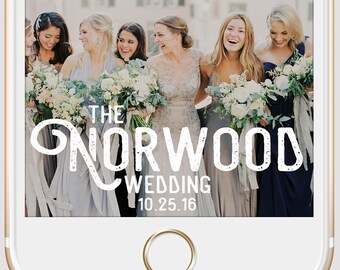 Rustic Hipster Script Wedding Snapchat Geofilter | Custom Personalized Instant Download | Birthday Filter | Bridal Shower Geofilter