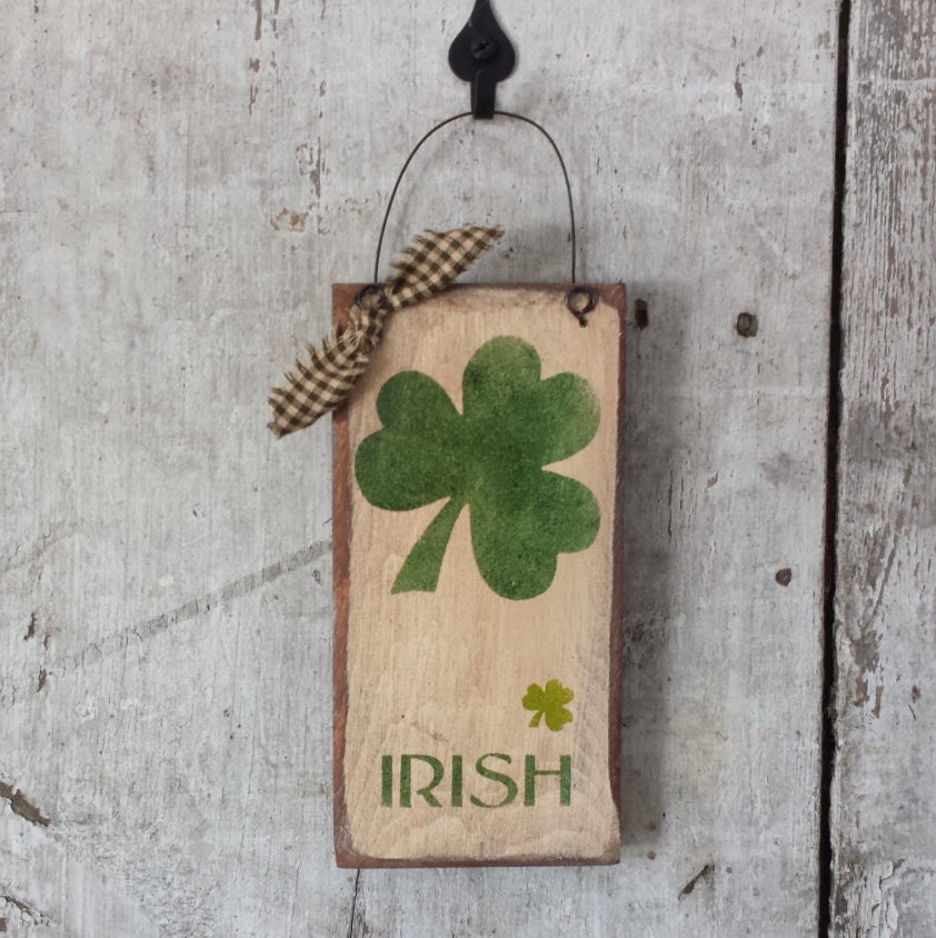 primitive st patricks day ornaments
