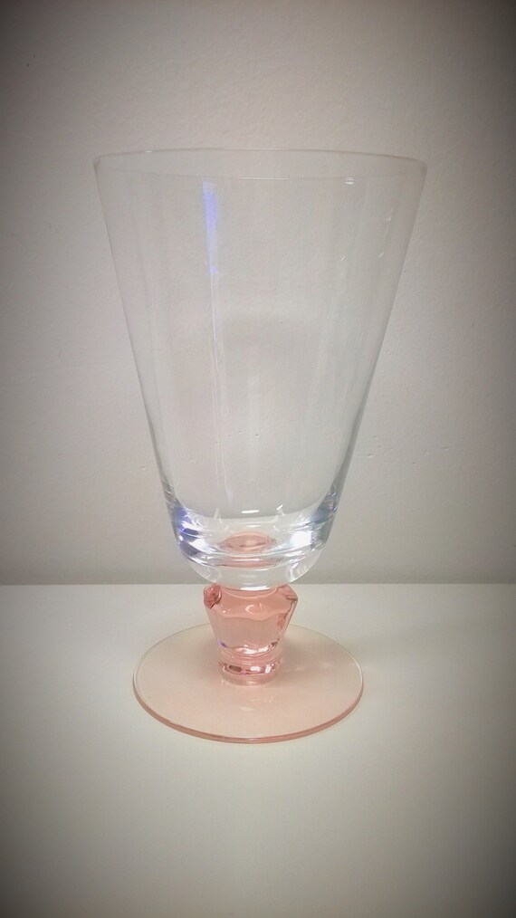 LYRIC Stemware in Pink by Fostoria ICED TEA Clear Glass Bowl