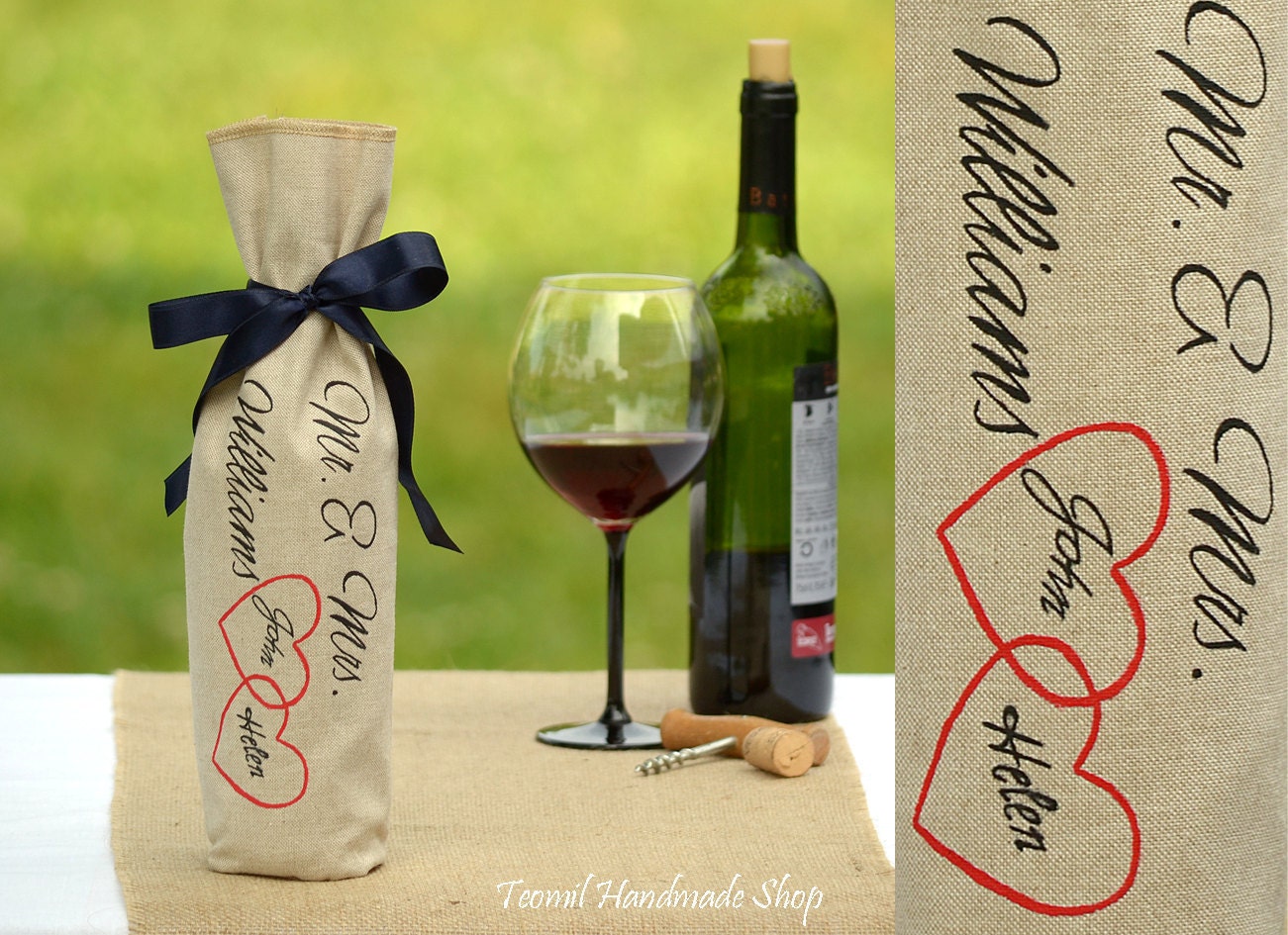 Personalized Wine Gift Bags Wine Bags Wine Bottle Bags Wine