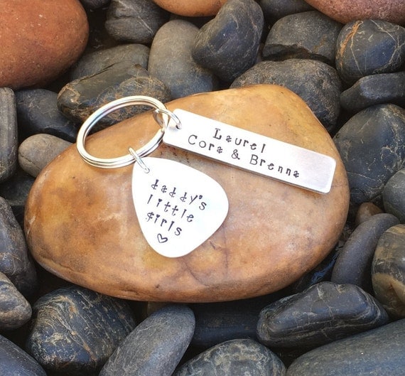 Daddy's Little Girls Keychain Father's Day Gift