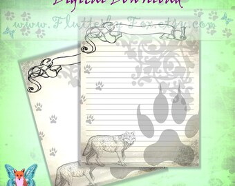 Printable Giraffe Journal Page Giraffe Wildlife Stationery