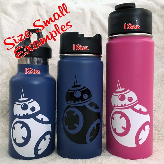 BB8 Inspired Vinyl Decal for Hydro Flask by CustomHydroFlasks