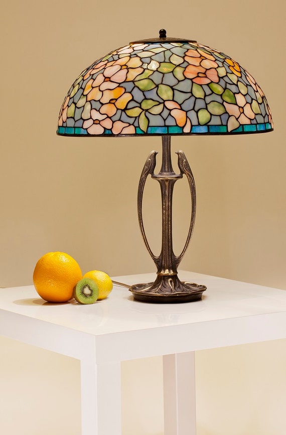 Stained Glass Lamp, Reading Lamp, Home Decor, Bespoke Glass, Table Lamp, Desk Lamp, Standing Lamp, Reading Light, Tiffany Lamp, Library Lamp