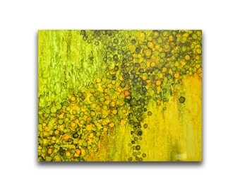 Abstract Painting, Original Art, Large Canvas Art, Ink Painting, Home Office Wall Art Decor