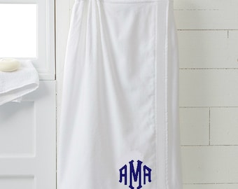 monogrammed towel wrap personalized