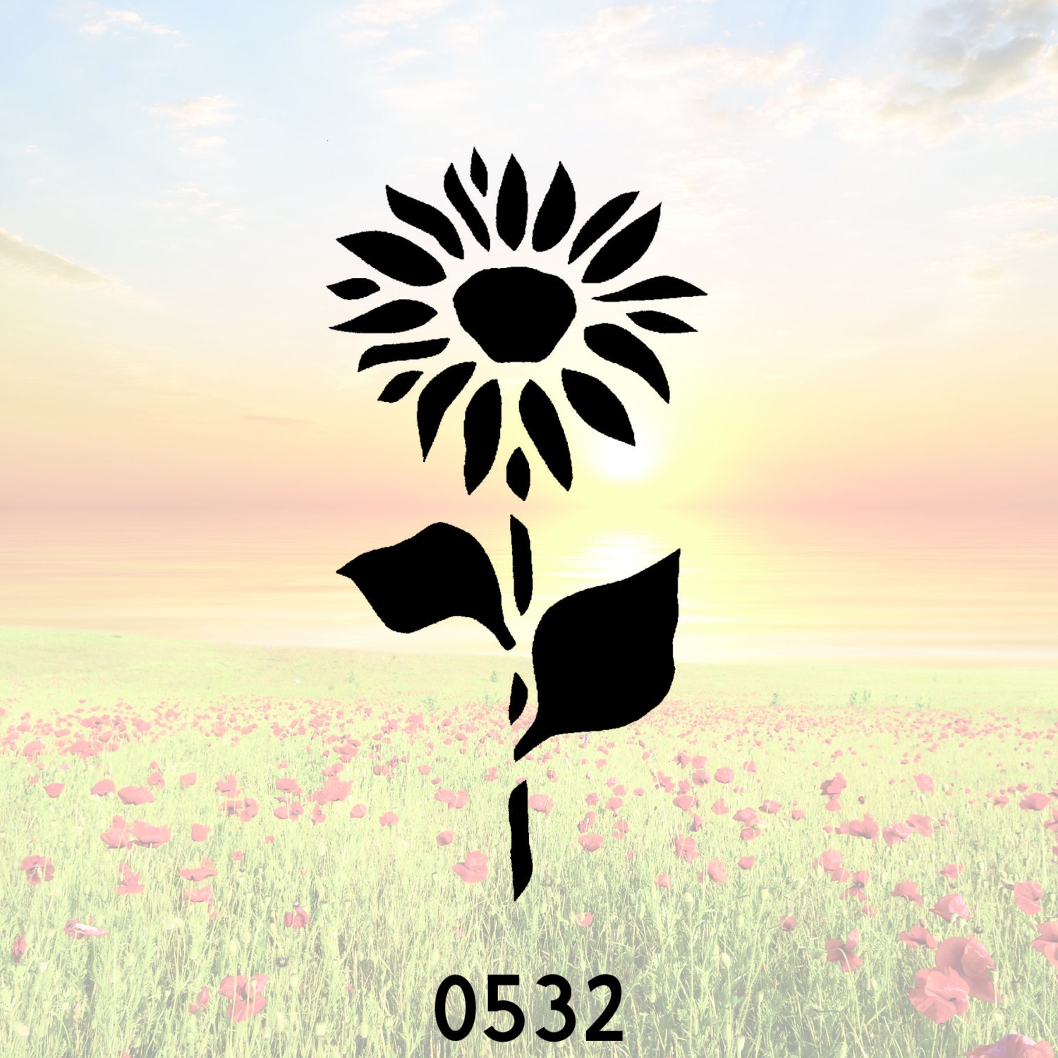 Flower Stencil or Wall Decal DIY Project