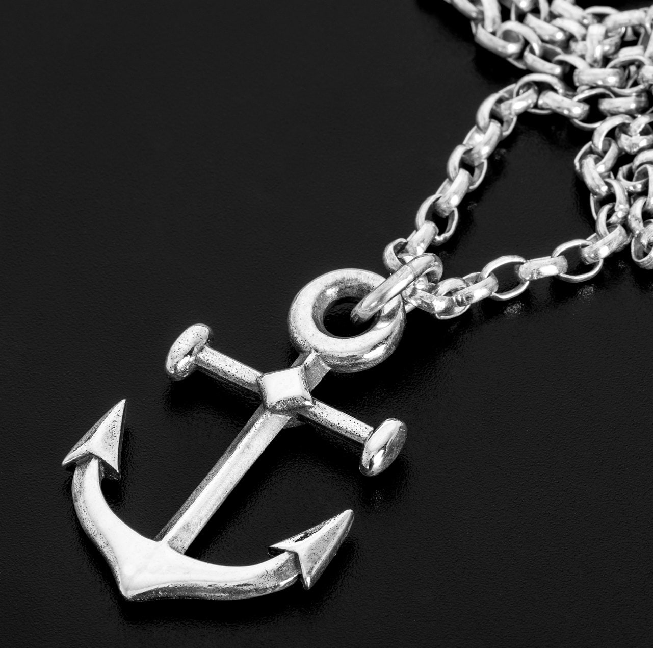Sterling Silver Anchor NecklaceSterling silver Sailor