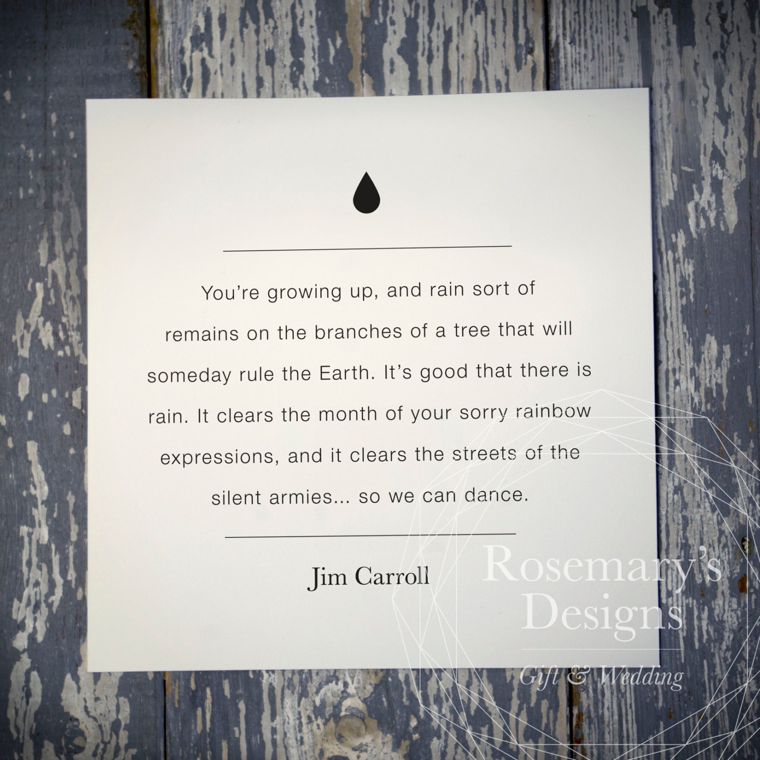 Jim Carroll Poem featured in 'The Basketball Diaries'