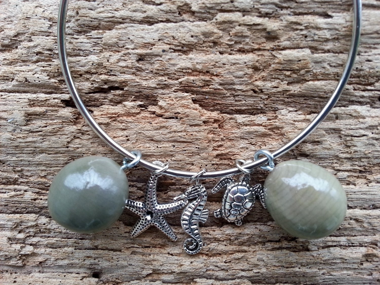 Sea Pearl drift seeds ocean themed charms by MermaidHaloBoutique