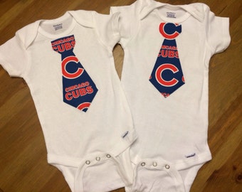 Chicago Cubs Tie Onesie
