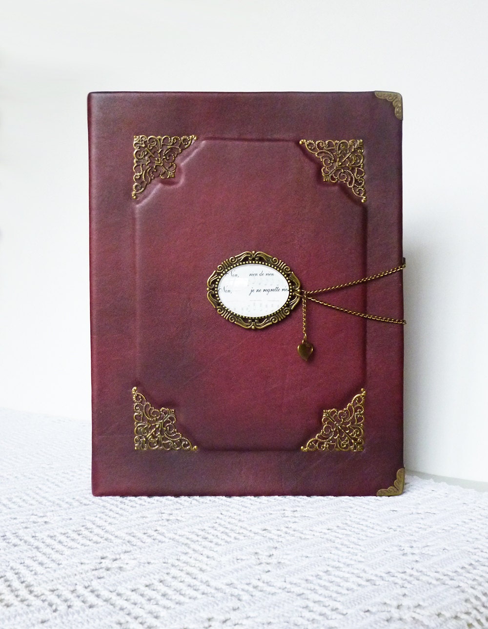 Leather Photo Album 4x6 Christmas Gift for Him Gift for Her