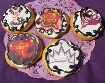 12 Descendant Villians sugar cookies