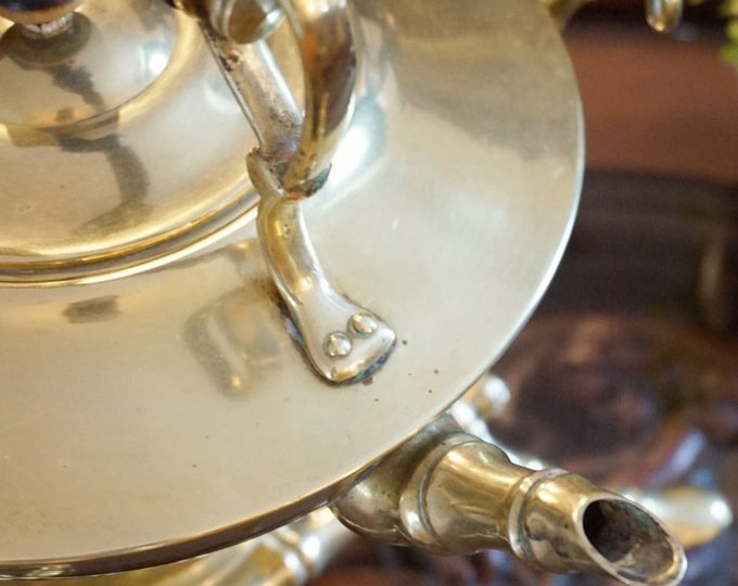 Brass Teapot with Tilting Stand