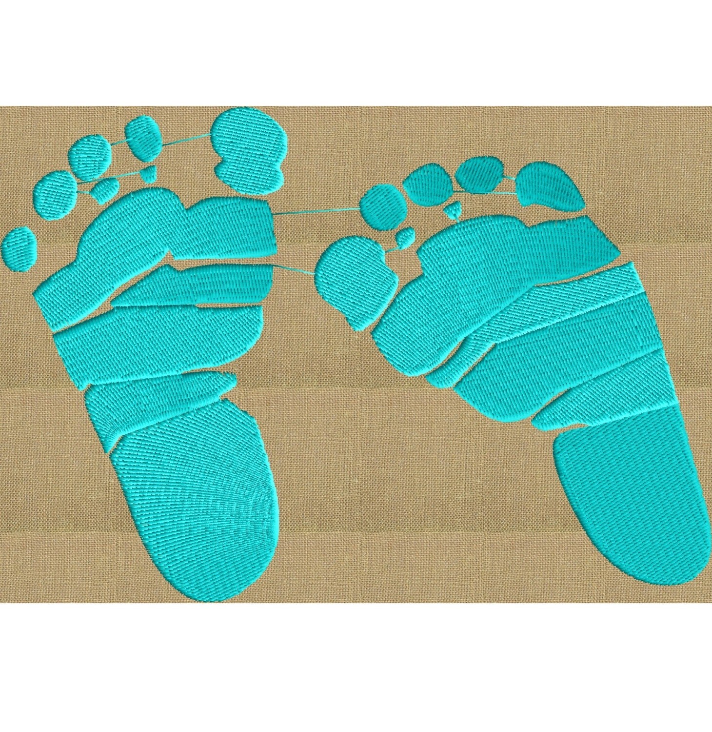 Baby Feet Embroidery Design EMBROIDERY Design FILE Instant
