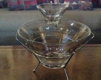 Anchor Hocking Mid-Century Chip and Dip 4 Piece Bowl Set