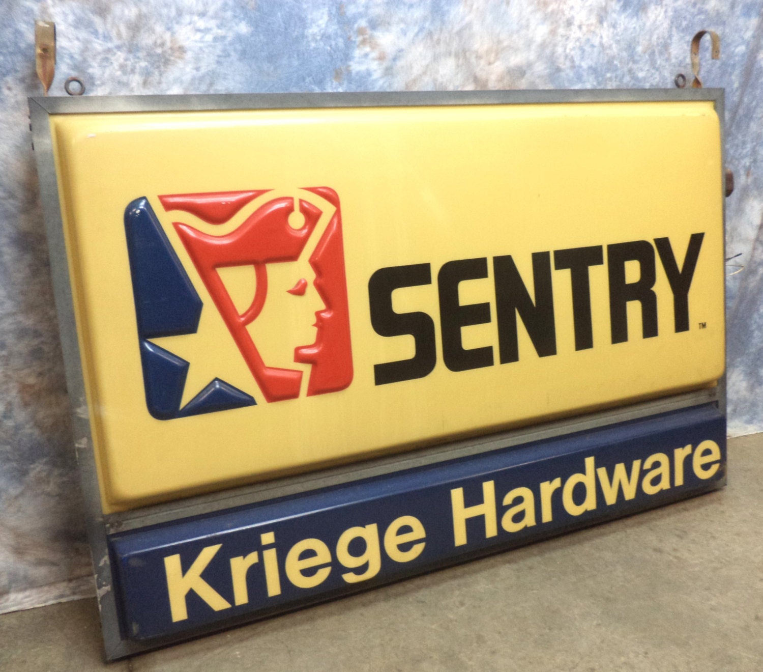 Sentry Kriege Hardware Sign Large Hanging Electric Lighted