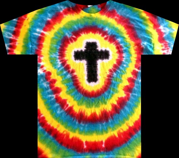 how to make a tie dye cross shirt