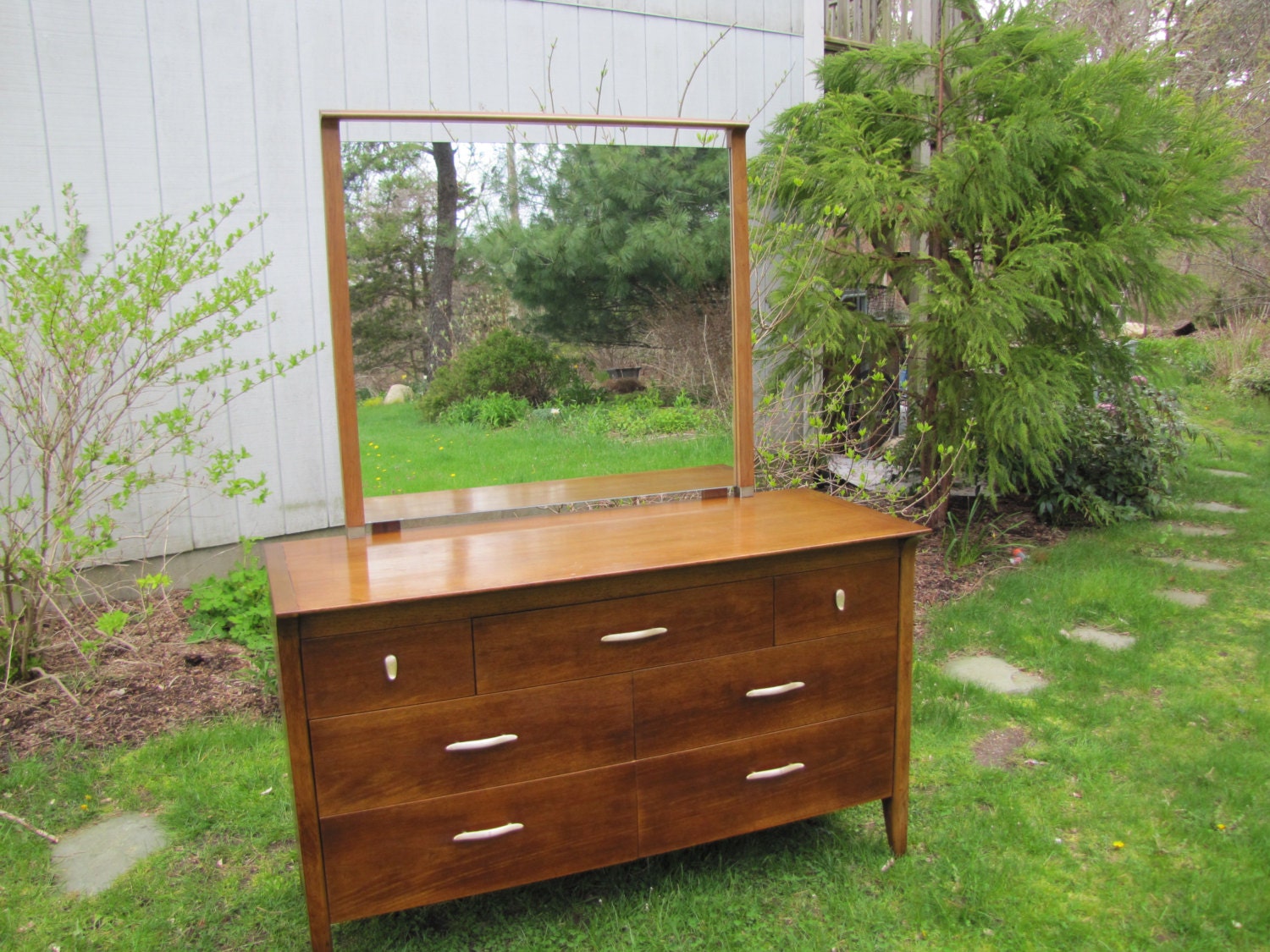 Drexel Profile Dresser w/ Mirror Mid Century Drexel Dresser