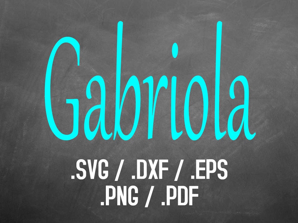 Gabriola Font Design Files For Use With Your Silhouette Studio