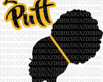 Afro Puff SVG, Afro Puff Girl SVG, Afro Puffs Cut File, Afro Cut file, Barbie Cut File, African American Svg, Barbie SVG,