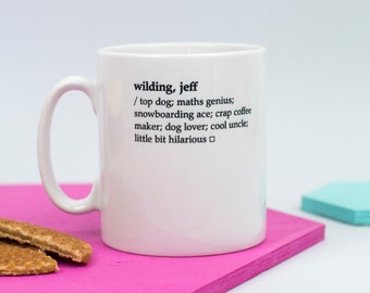 Custom Mug - Dictionary Definition Mug - Personalised Mug - Birthday Gift - Office Gift - Literary Gift - Book Lover Gift - Gift For Men